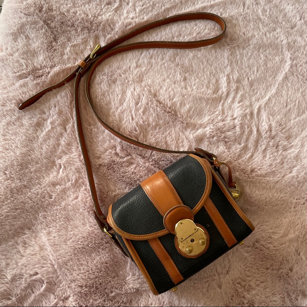 Vintage Dooney & Bourke Mini Lockhart Flap Bag
